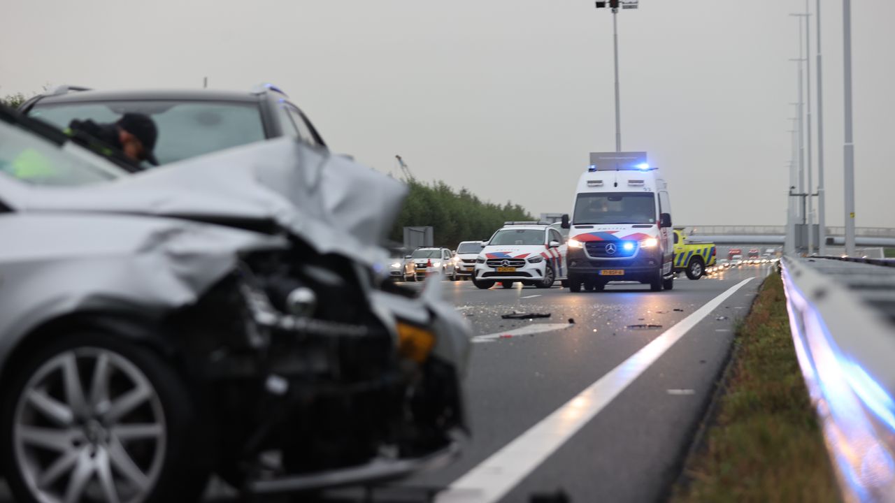 A4 dicht na ongeval bij Schipluiden