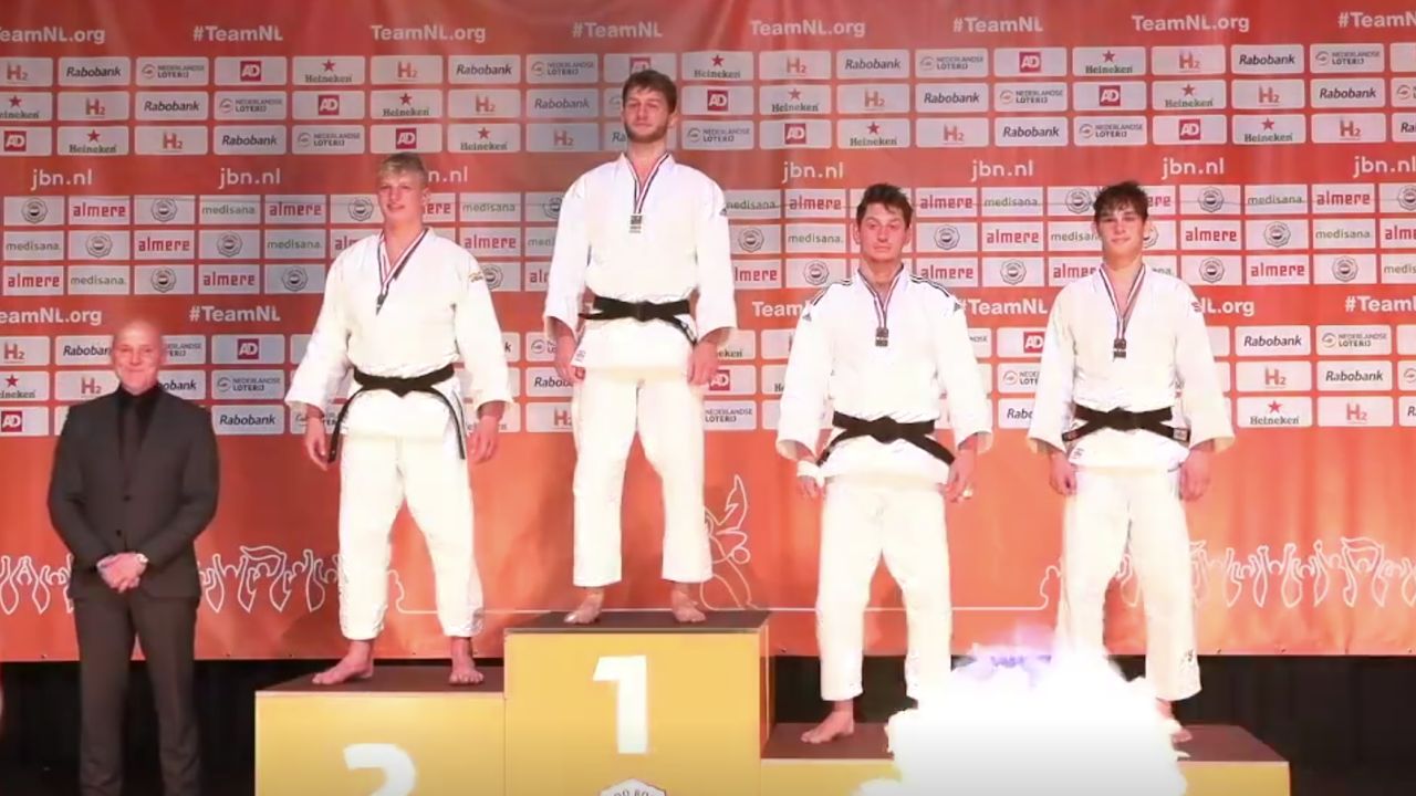 Coen van Winden wint goud op NK Judo