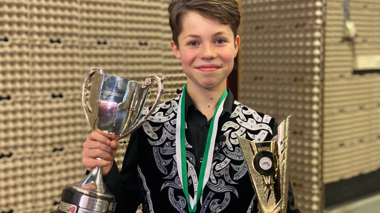 11-jarige Daniel uit Maassluis Europees kampioen Iers dansen