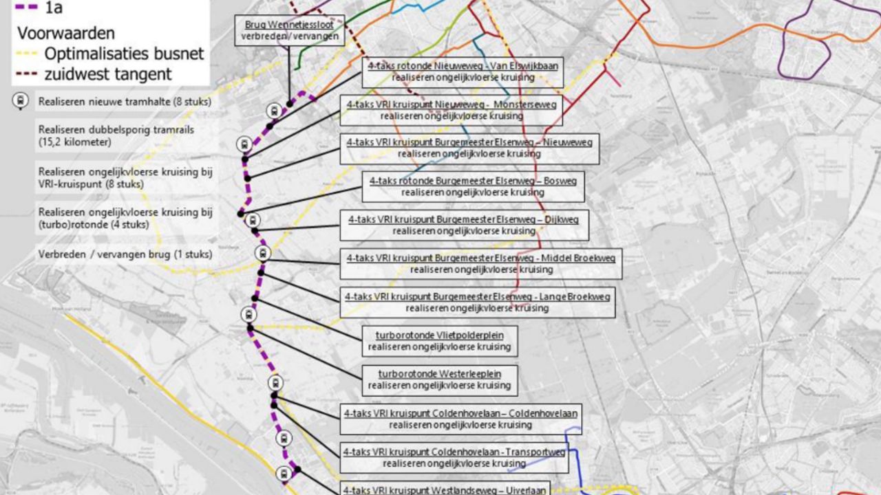 Mogelijk al in 2035 met 'de tram' naar Naaldwijk: Westland wil komst met 15 jaar vervroegen