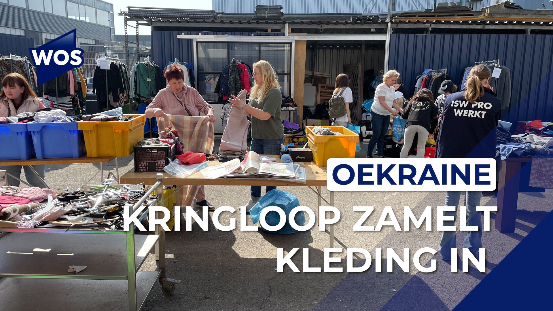 WOS.nl - Oekraïners zoeken kleding uit bij kringloopwinkel: maar één setje kleren