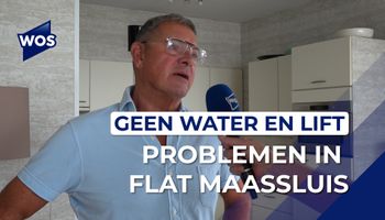 Inwoners flatgebouw in Maassluis zonder water